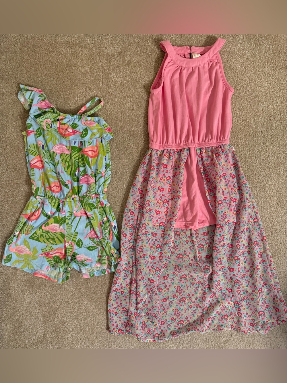 Girls’ Botanical & Floral Rompers Size 5-6